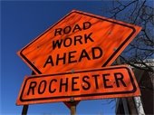 Road Work Ahead Sign
