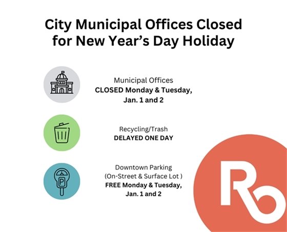 City Office Closed for New year's Day Holiday