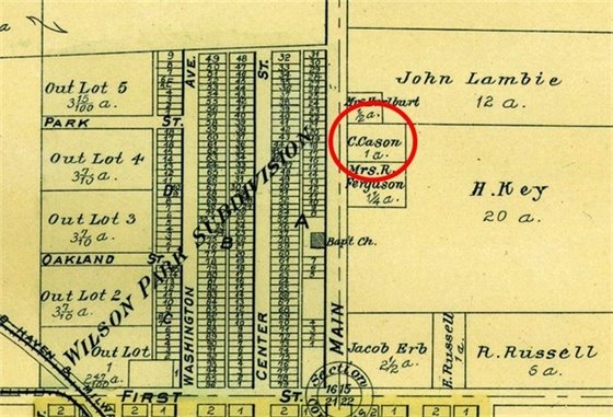 Map of Royal Oak in the 1800s