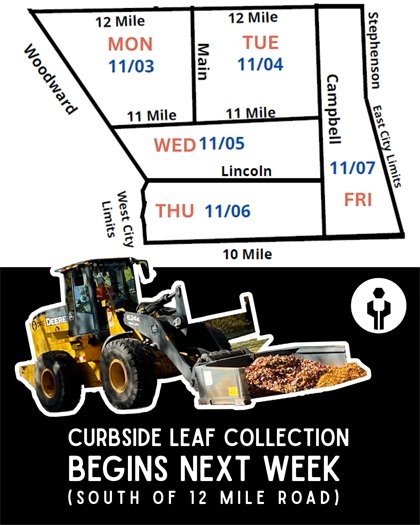 Curbside Leaf Collection Beigns Monday