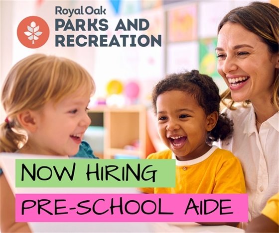 Now hiring pre-school aide