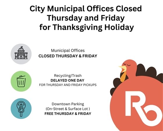 City offices closed for Thanksgiving holiday