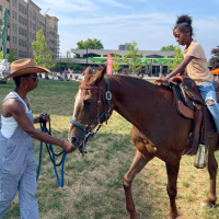 Horse rides with the Bufflao Soldiers